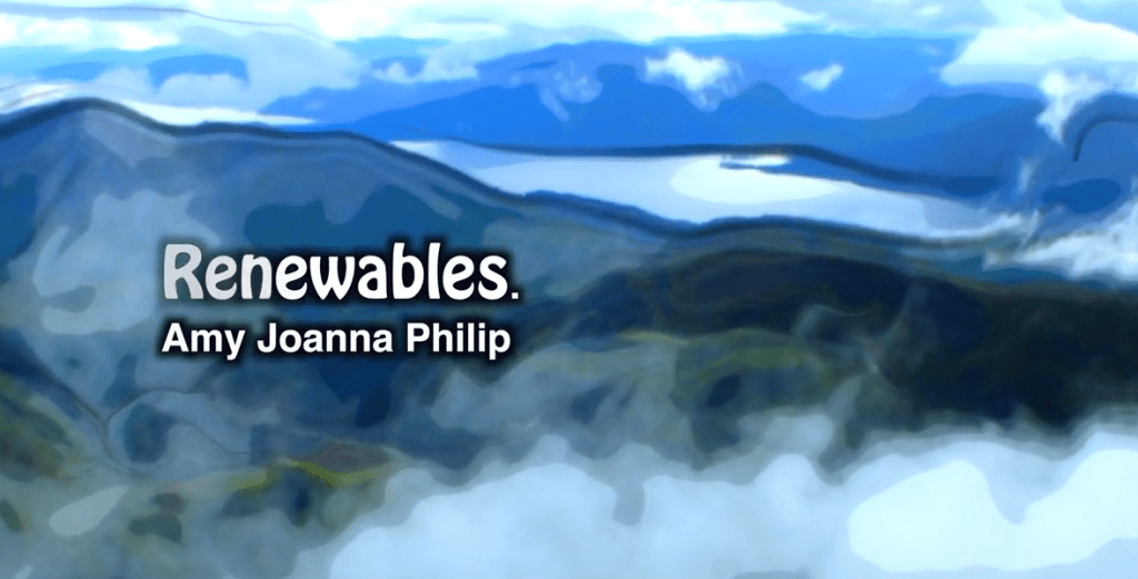An image of hillsides with the title "Renewables". Click the image to go to the page for the video. 